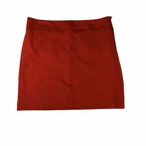 Banana Republic Womens Size 10 Petite mini skirt orange stretch